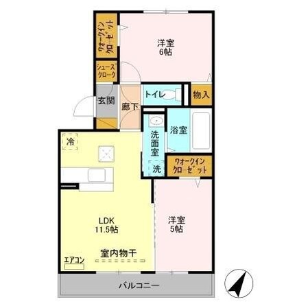 カーサ・ドマーニ Cの物件間取画像